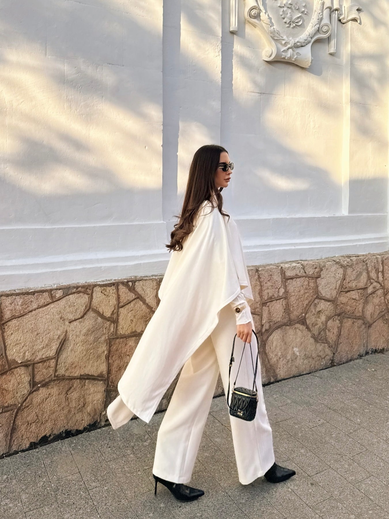 Knitted Turtleneck Cape