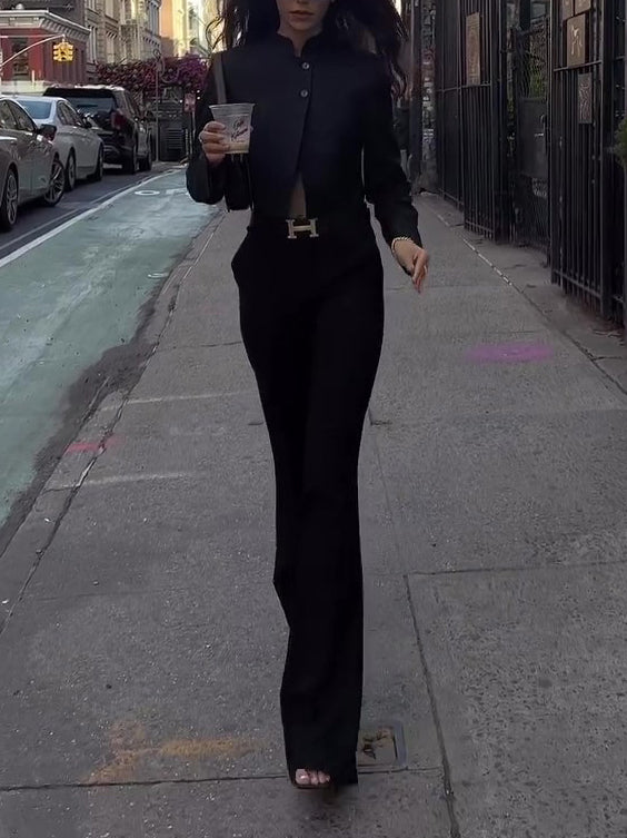 Black High Waist Pants