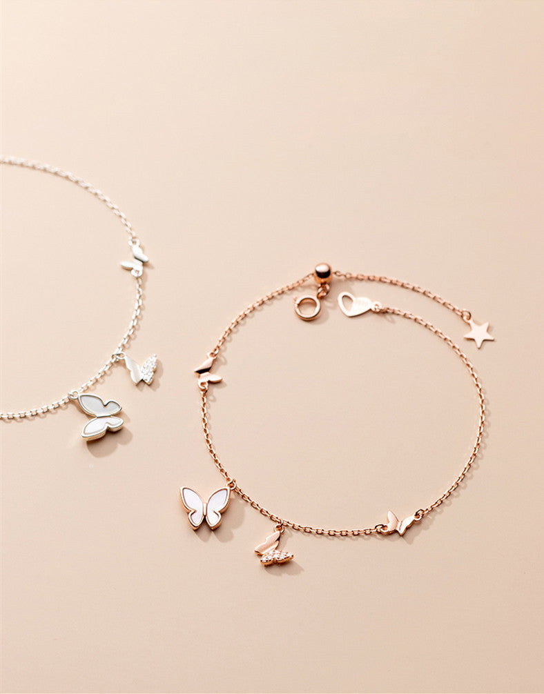 Mloveacc Shell Butterfly Bracelet