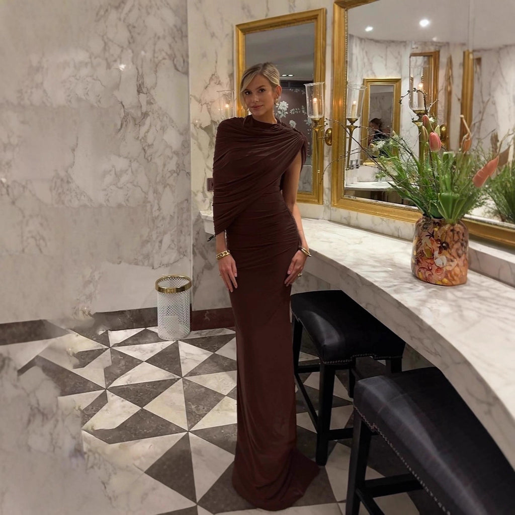 Women's Round-neck Sleeveless Maxi Dress