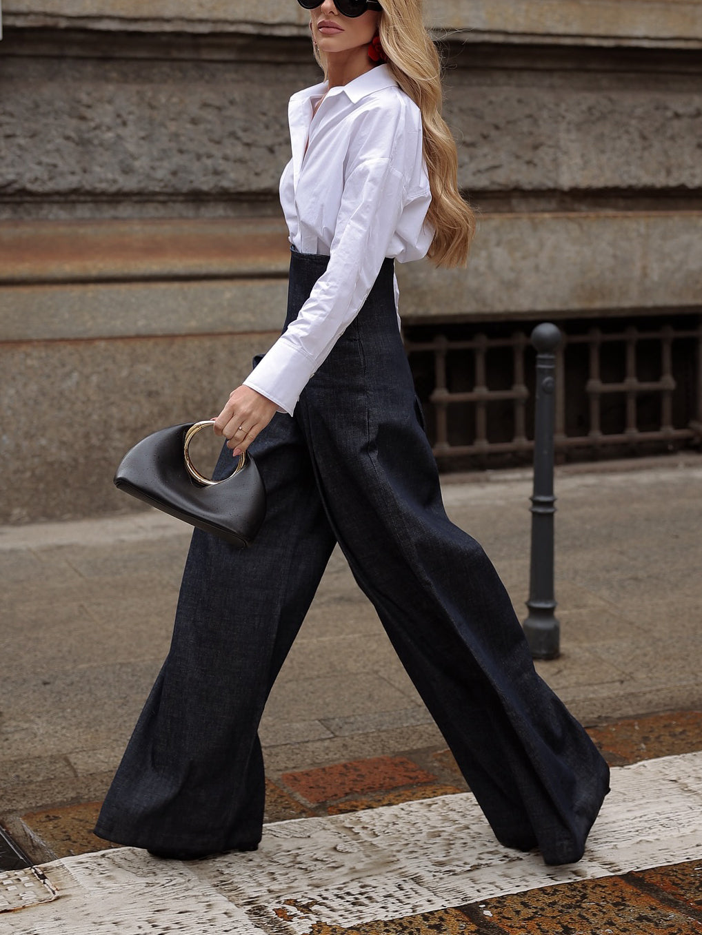 High waist Wide leg Jeans