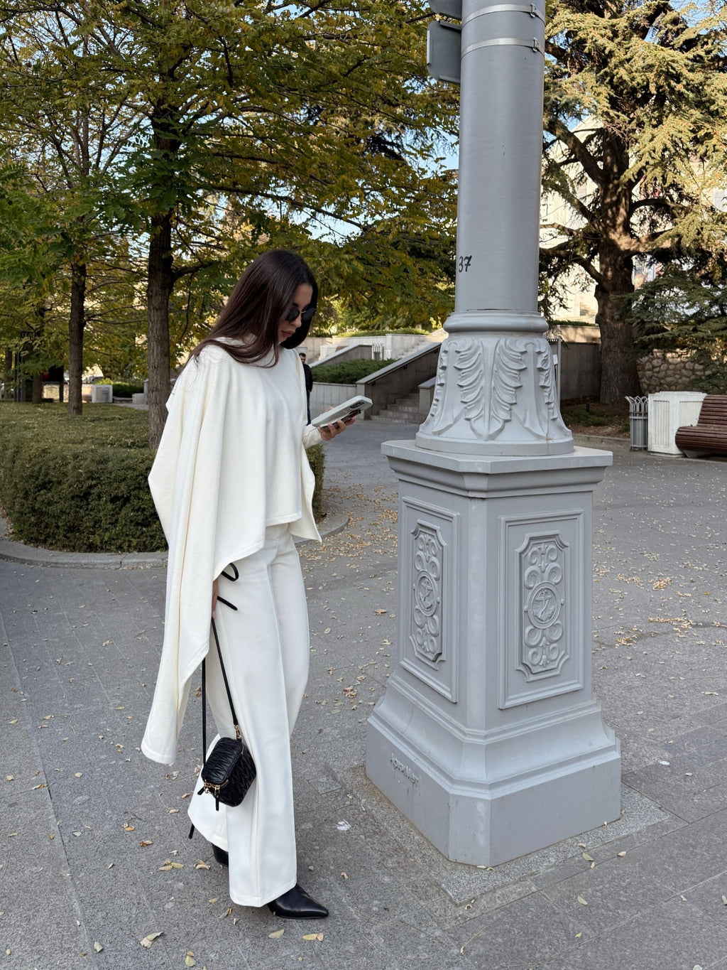 Knitted Turtleneck Cape
