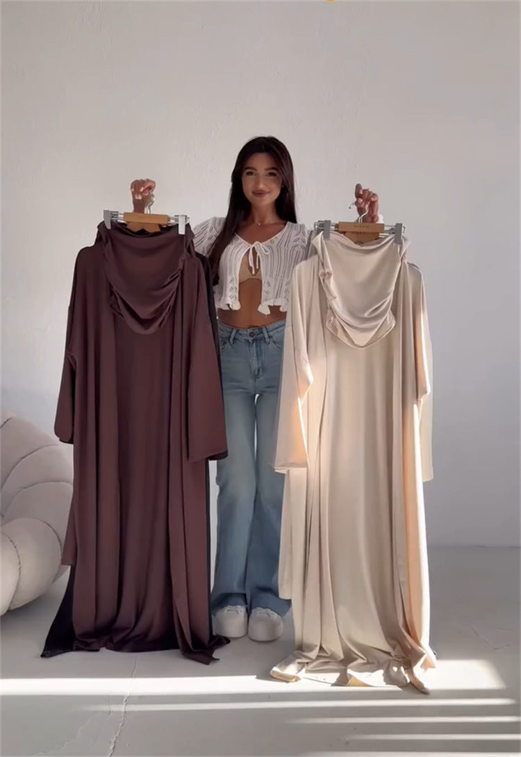 Casual Mid-calf Top Vest Long Cardigan Wide-leg Pants