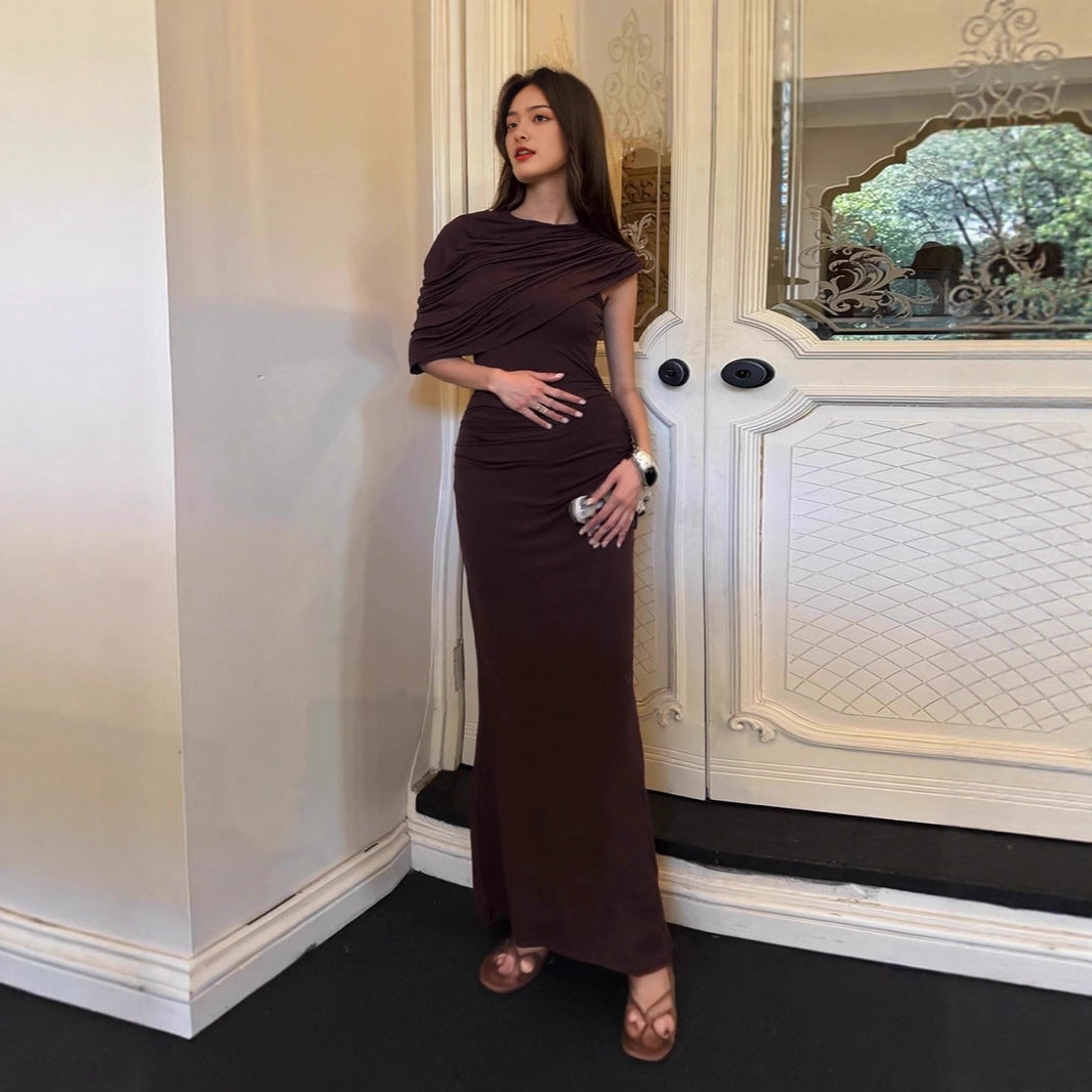 Women's Round-neck Sleeveless Maxi Dress