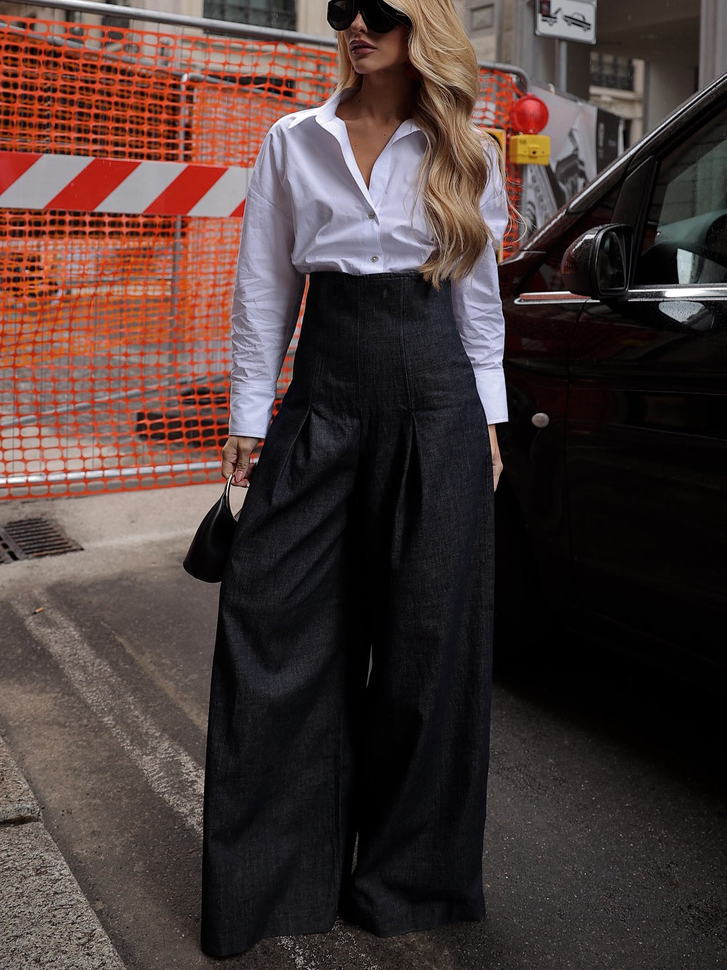 High waist Wide leg Jeans