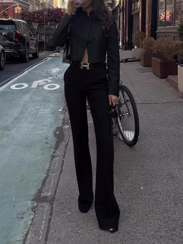 Black High Waist Pants