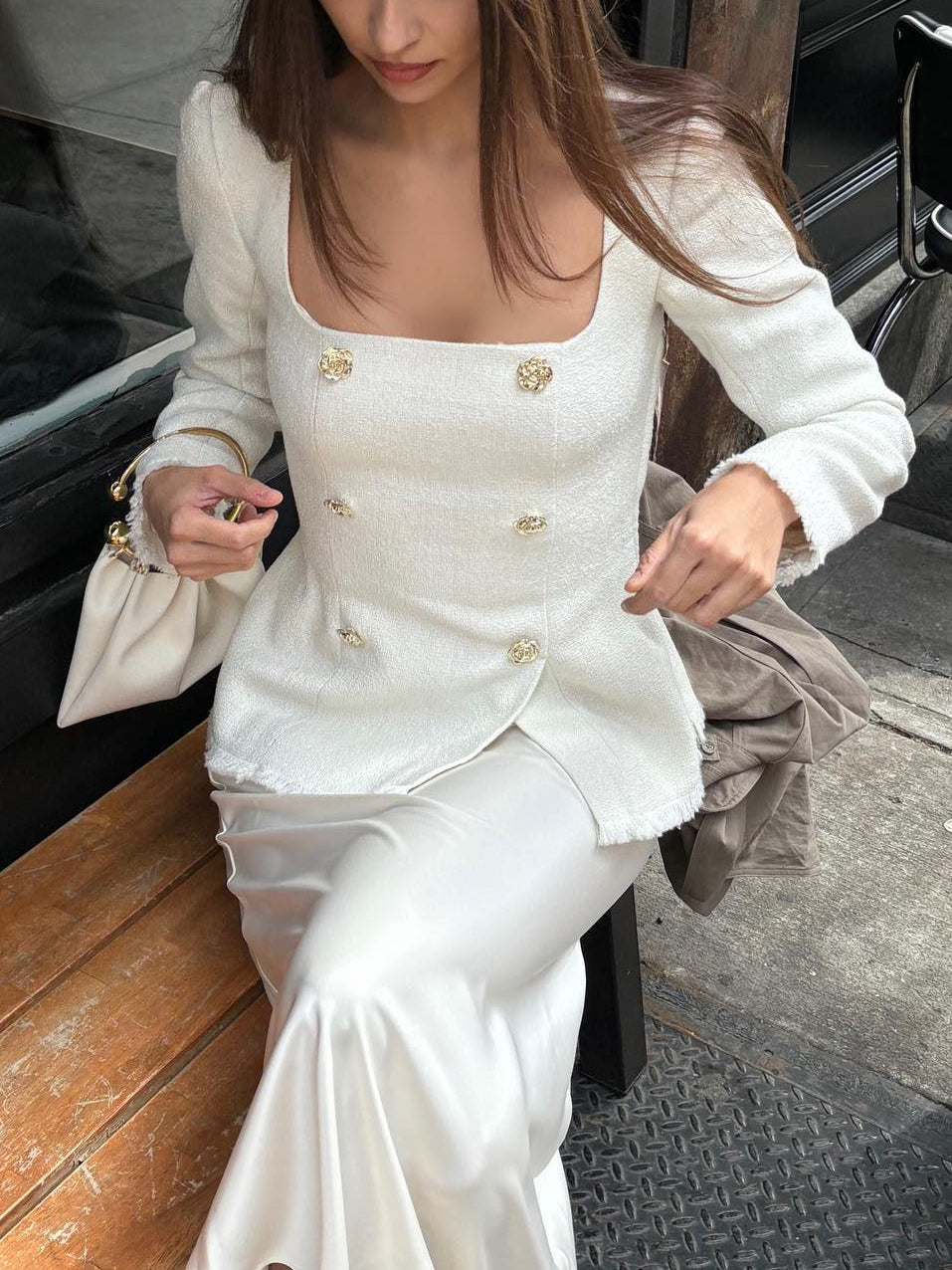 Square Neck Waist Blazers