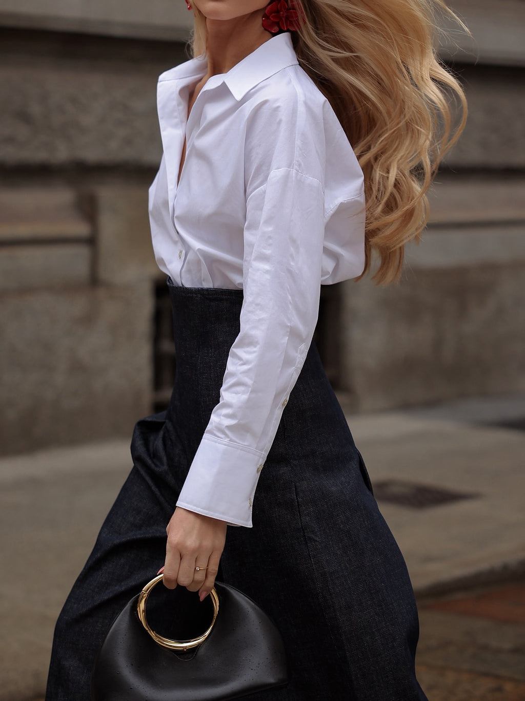 High waist Wide leg Jeans